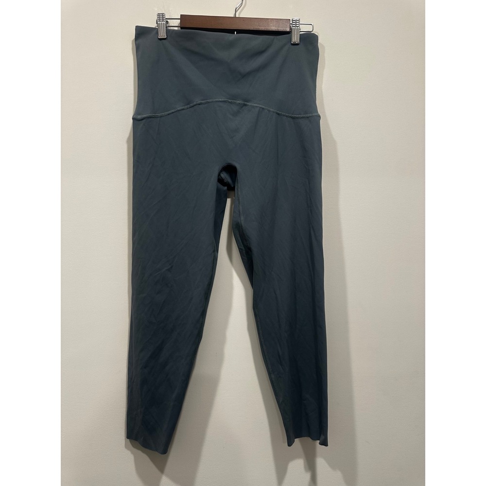 Spanx Booty Boost High Waisted Active Leggings blue XL Yoga Gym Workout Capris